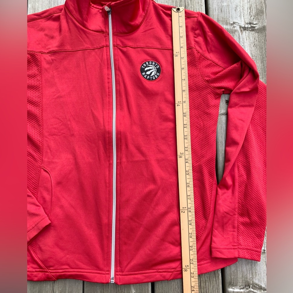 Ladies Levelwear Raptors Red Polyester Jacket Size Medium - Picture 10 of 11